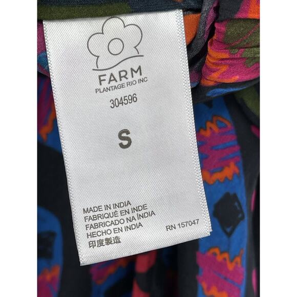 Farm Rio Jungle Fruits Pajama Pants Snake Fruit Black Size Small - Picture 10 of 13